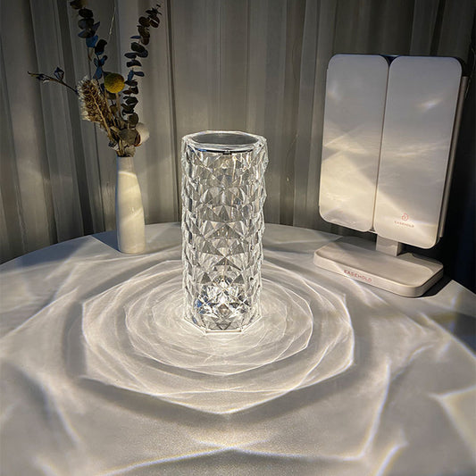 CrystalBloom Prism Light Lamp